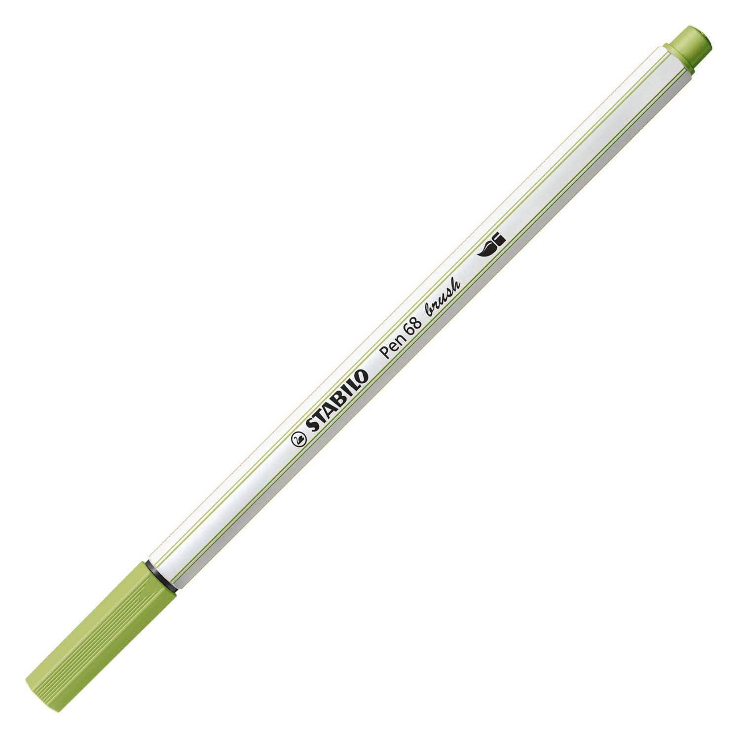 Stabilo pen 68 brush - viltstift - pistache (34)