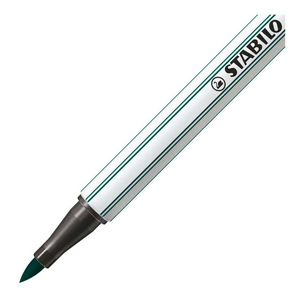 Stabilo pen 68 brush - viltstift - turquoise groen (53)