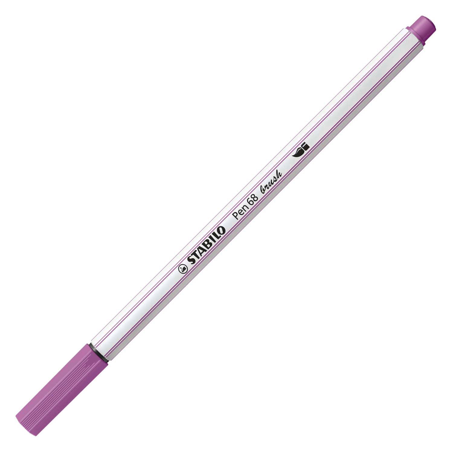 Stabilo pen 68 brush - viltstift - pruimen paars (60)