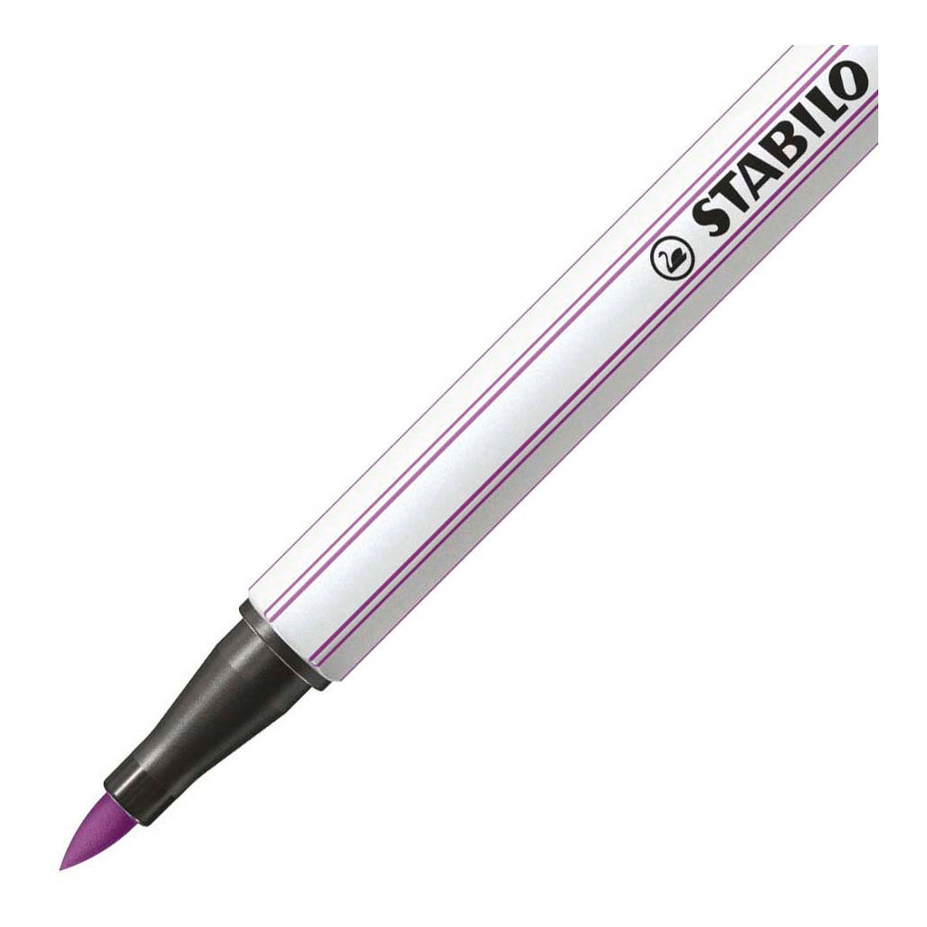 Stabilo pen 68 brush - viltstift - pruimen paars (60)