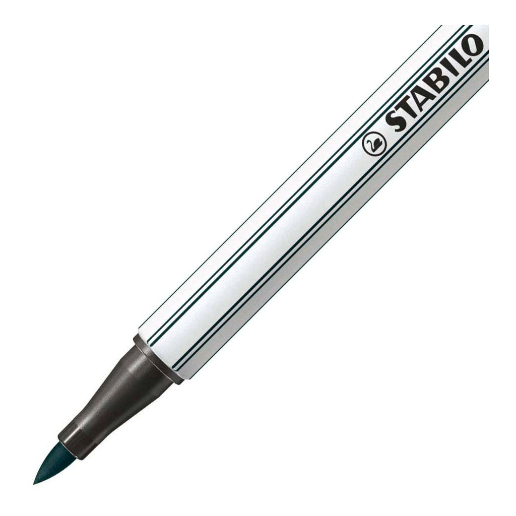Stabilo pen 68 brush - viltstift - aarde groen (63)