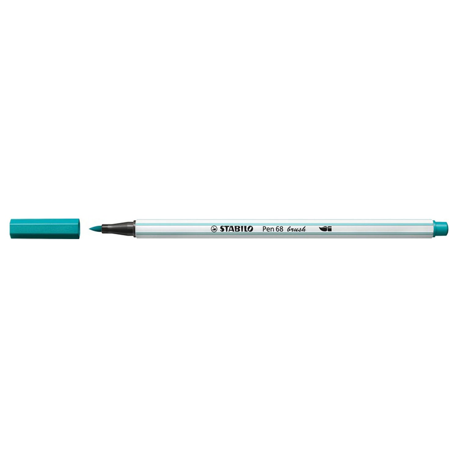 Stabilo pen 68 brush - viltstift - turquoise (51)