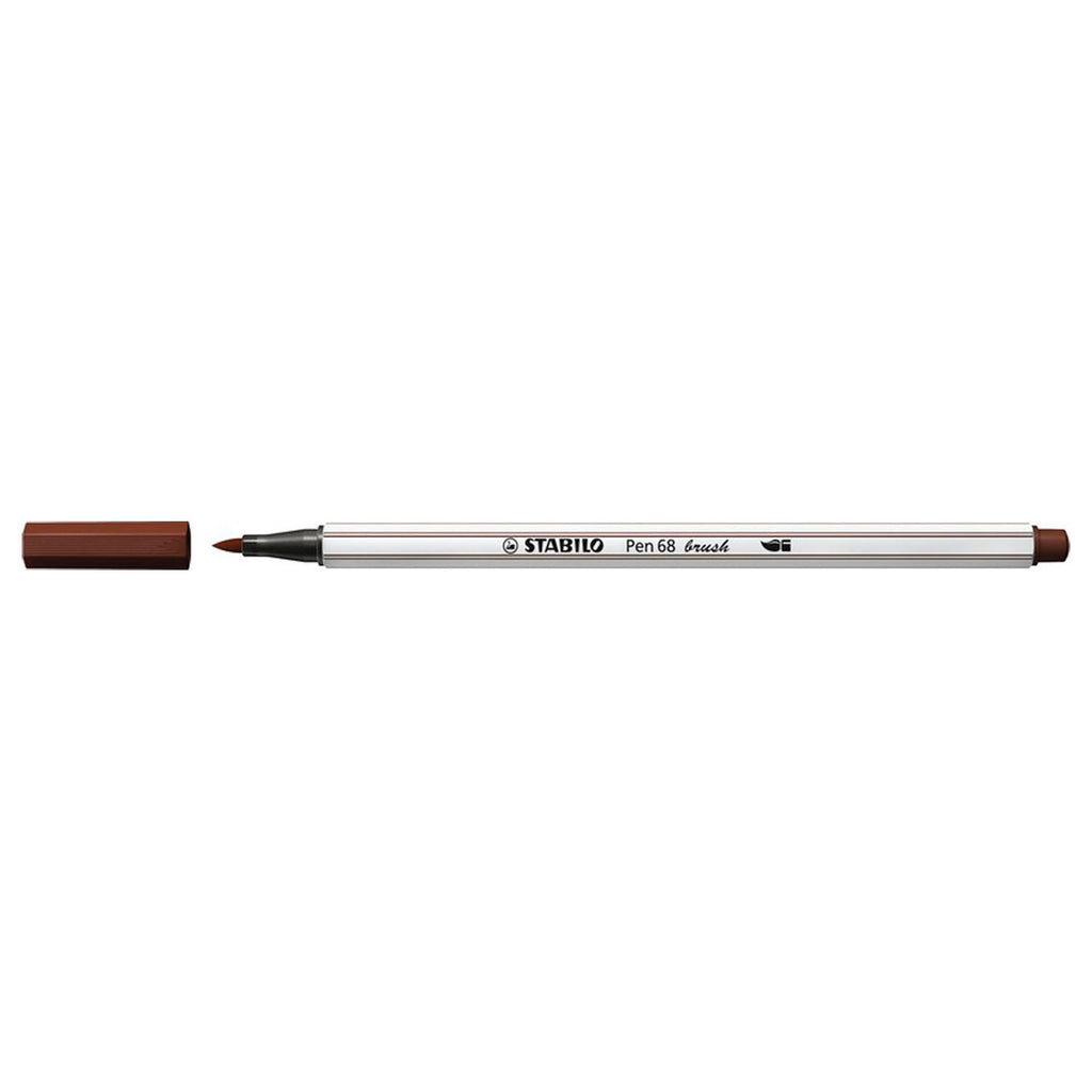 STABILO Pen 68 Brush 45 - Bruin