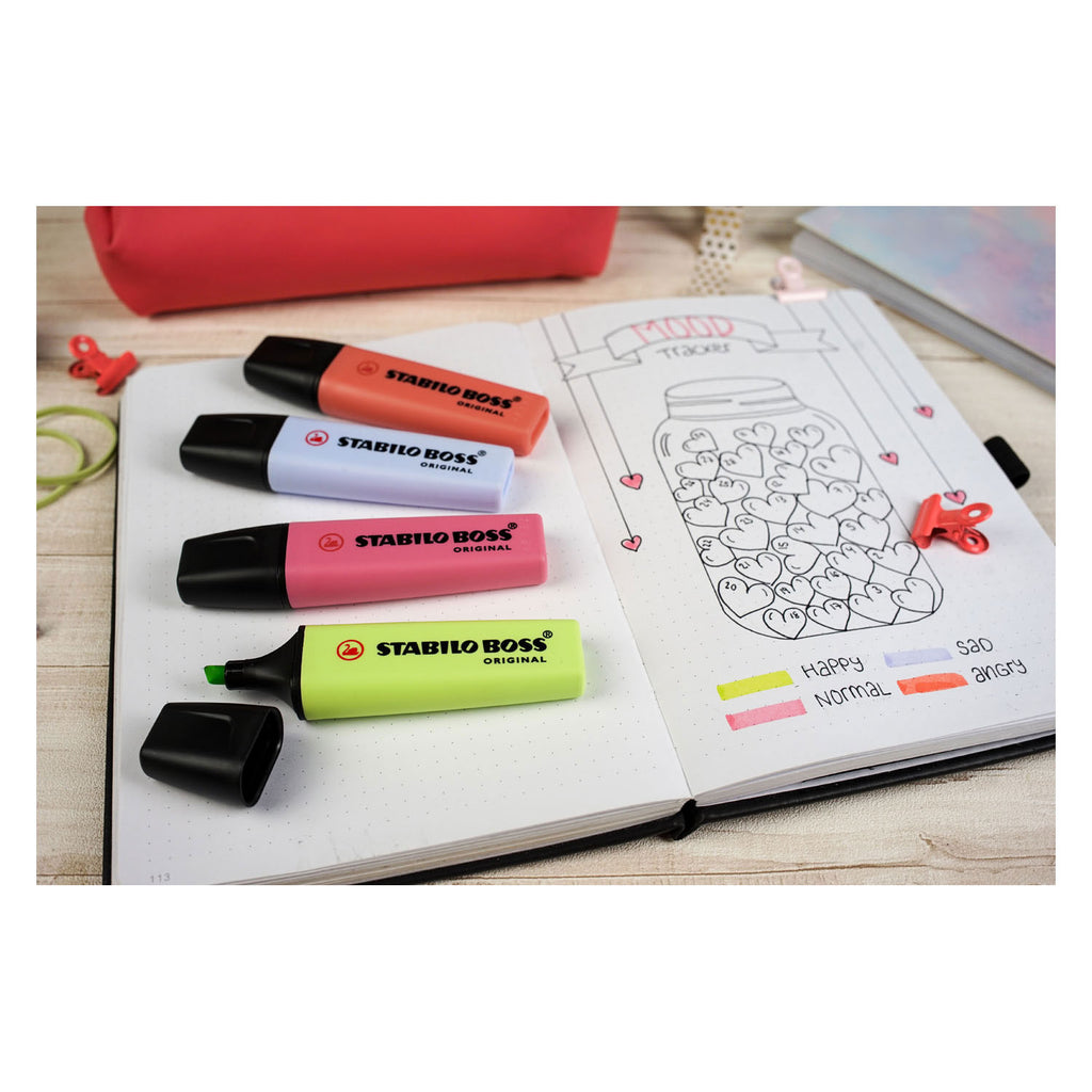 Stabilo Boss Original Pastell-Textmarker-Set mit 8 Stiften