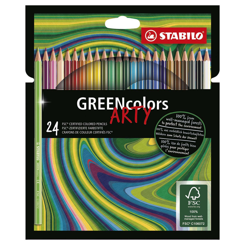 Abi stlo greencolors etui 24 kleuren