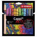 Stabilo cappi viltstift etui 12 kleuren