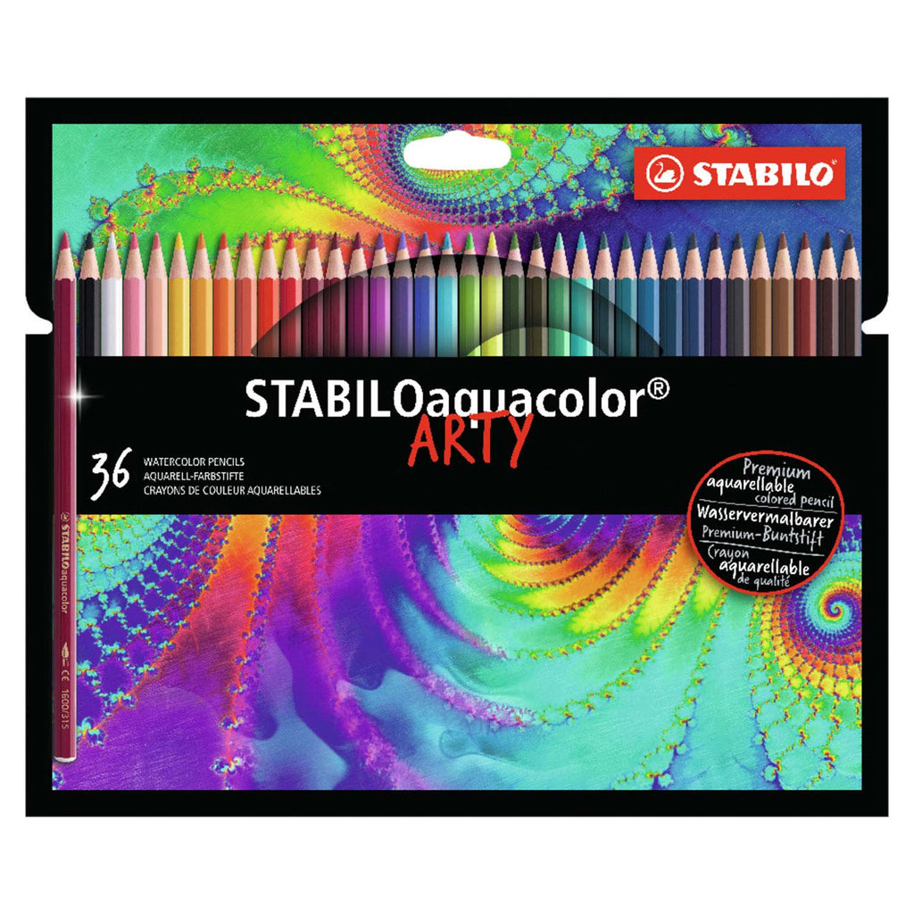 Stabilo aquacolor - Aquarell-Farbstifte - Künstlerisch - Set 36 Stück.