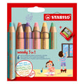 Stabilo woody 3 in 1 - multitalent potlood - set 6 st.