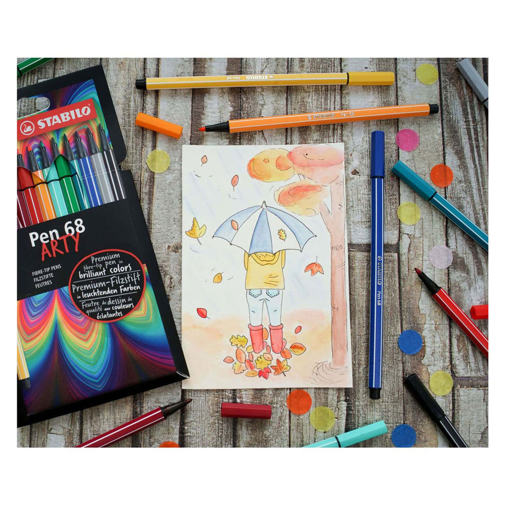 Stabilo Stift 68 – Filzstift – Künstlerisch – 24er-Set
