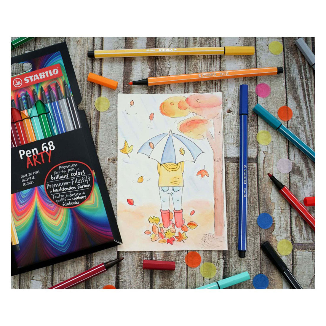 Stabilo Stift 68 – Filzstift – Künstlerisch – 24er-Set