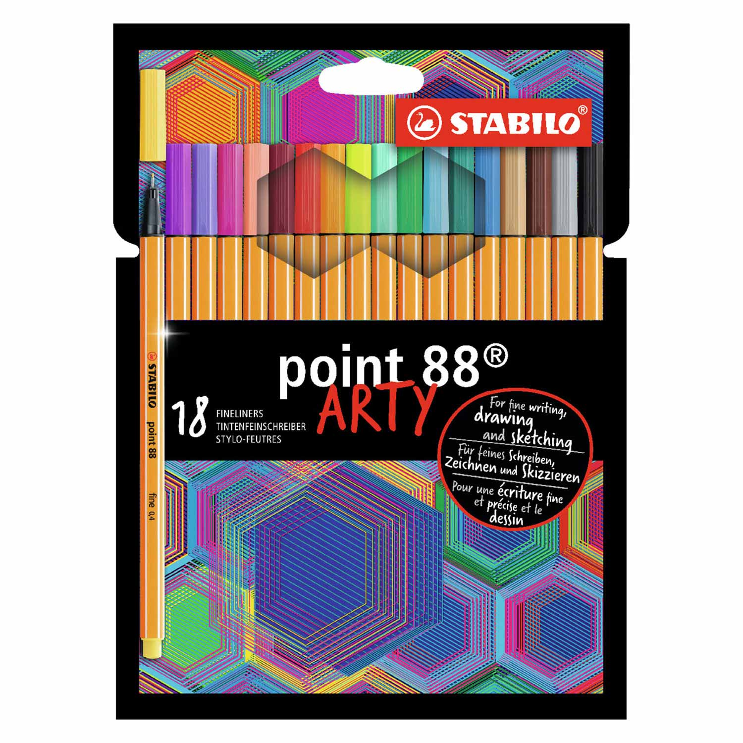 Stabilo Point 88 – Fineliner – Künstlerbedarf – 18er-Set