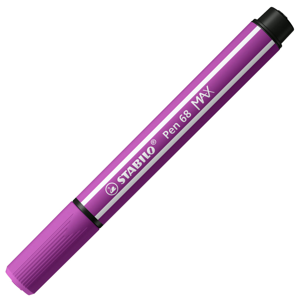 Stabilo pen 68 max - viltstift met dikke beitelpunt - lila