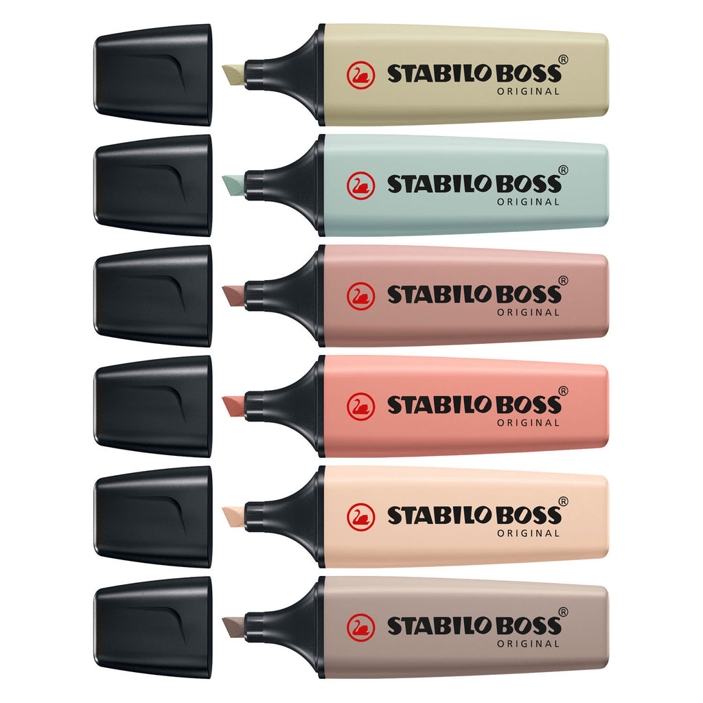 Stabilo Boss Original - Textmarker - 6er-Set - Naturfarben