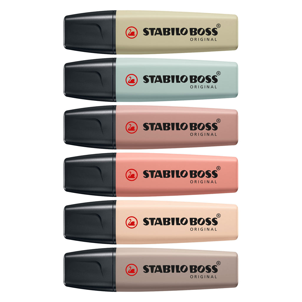 Stabilo Boss Original - Textmarker - 6er-Set - Naturfarben