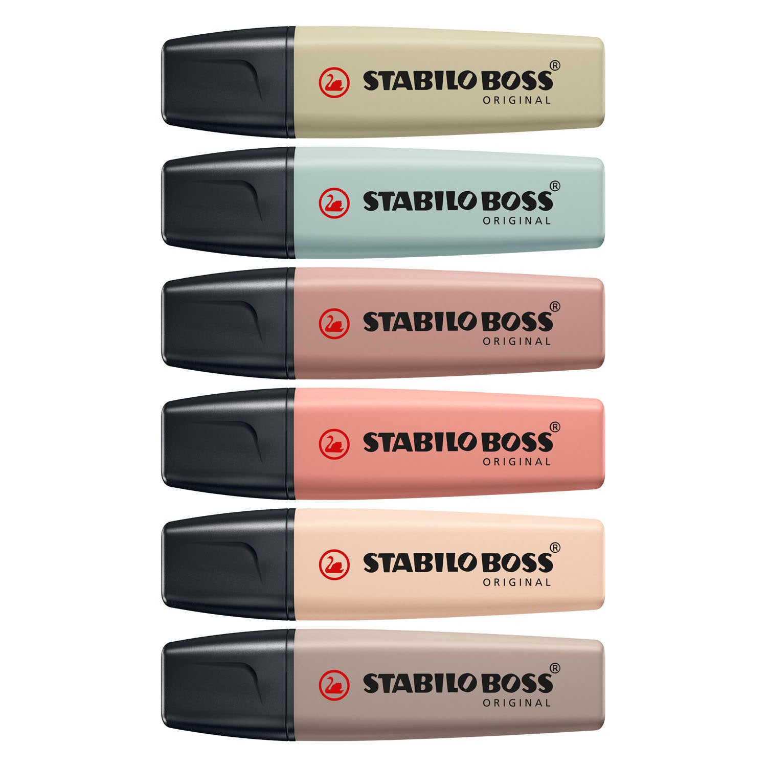 Stabilo Boss Original - Textmarker - 6er-Set - Naturfarben