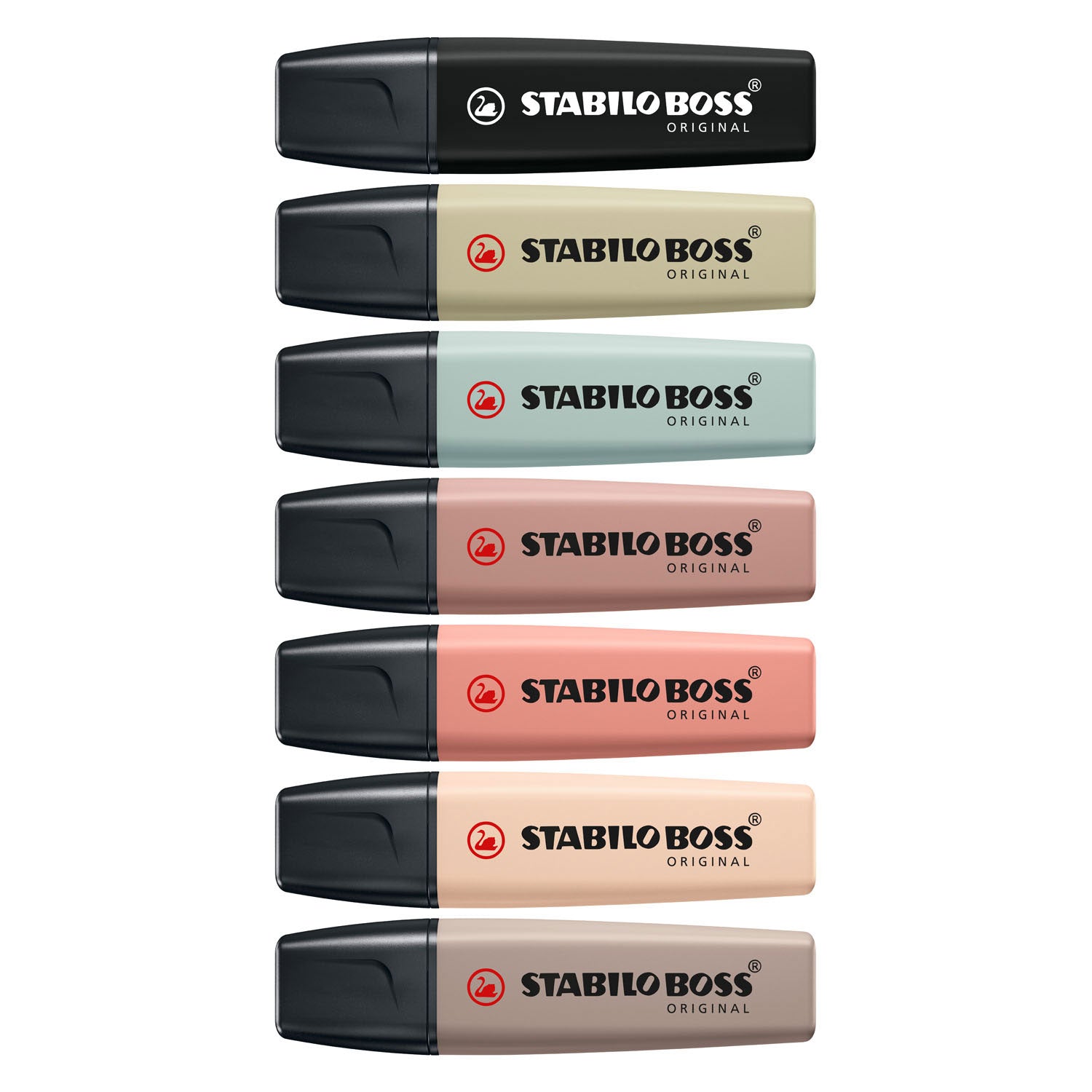 Stabilo Boss Original Textmarker – 8er-Set – Naturfarben