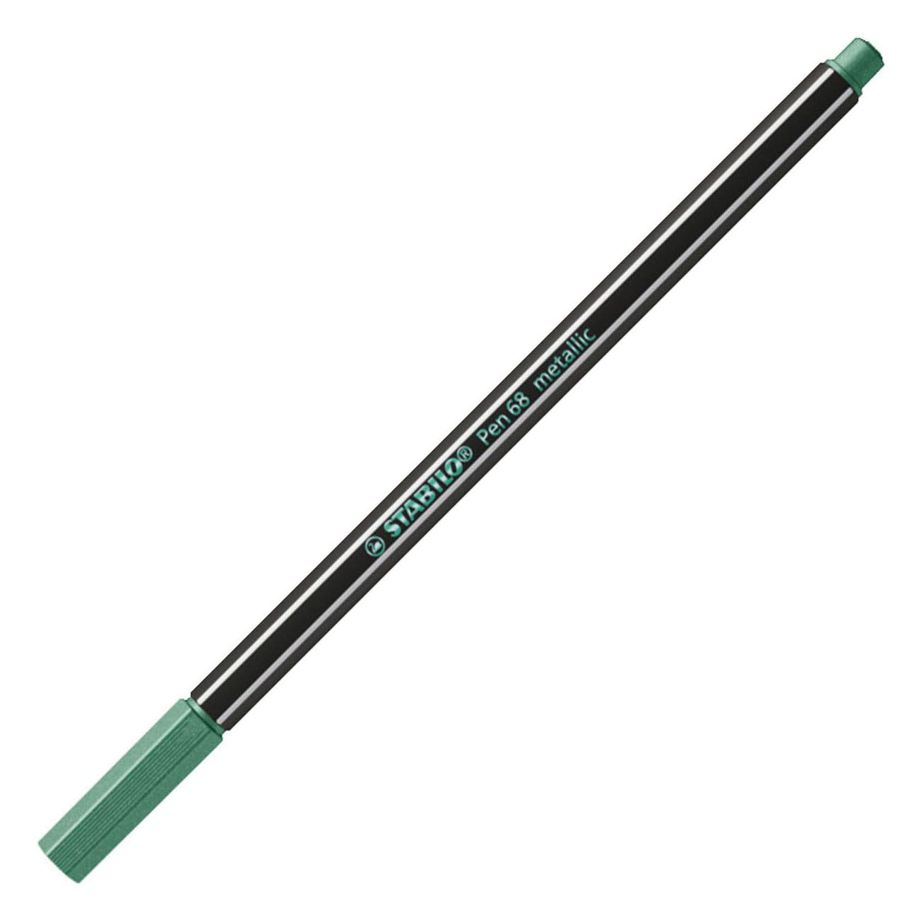 Stabilo pen 68 metallic viltstiften in metalen doos - 8dlg.