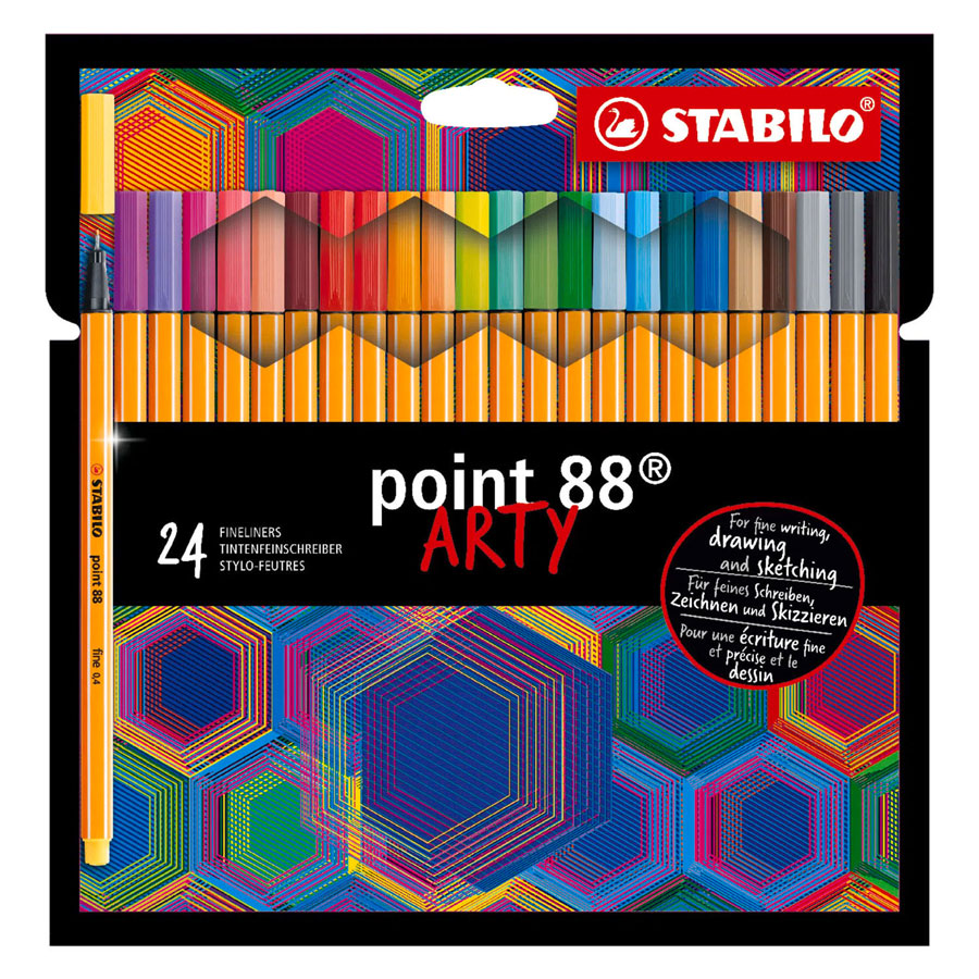 Stabilo point 88 arty fineliners - 24dlg.
