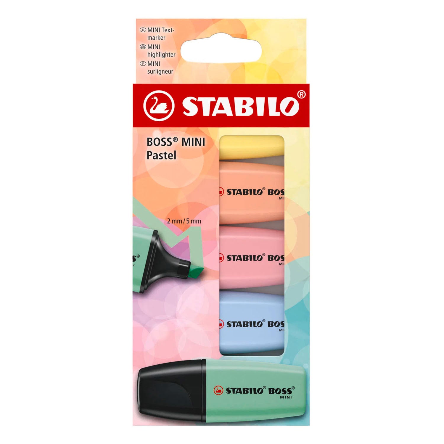 Stabilo boss mini pastel markeerstiften - 5dlg.