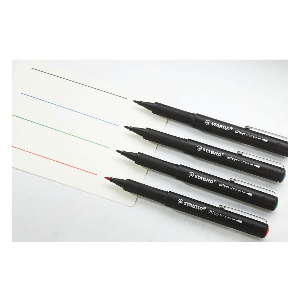 Stabilo dr!ver medium fineliners - 4dlg.