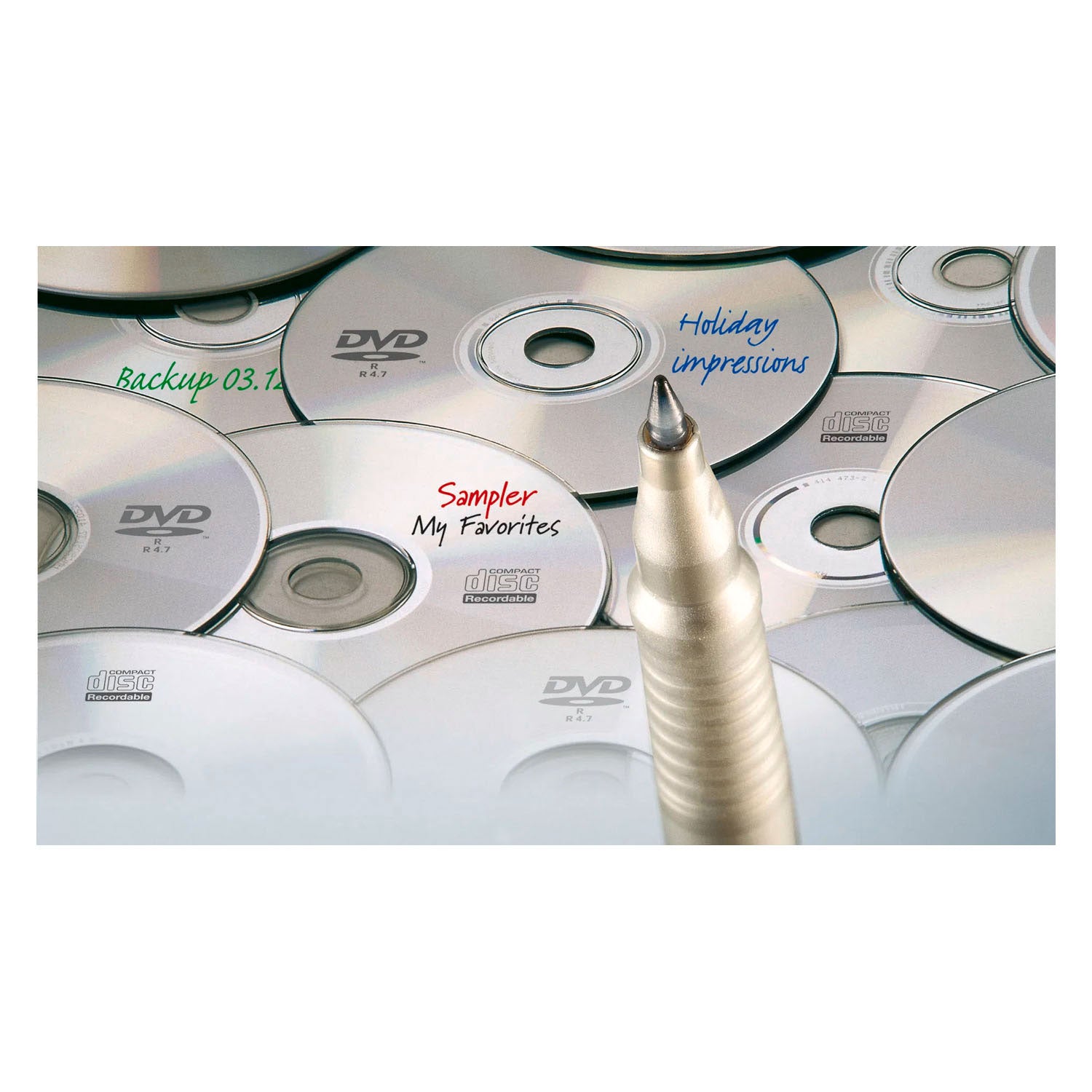 Stabilo write-4-all - permanente marker - universal s punt 0,4 mm - met 4 verschillende kleuren