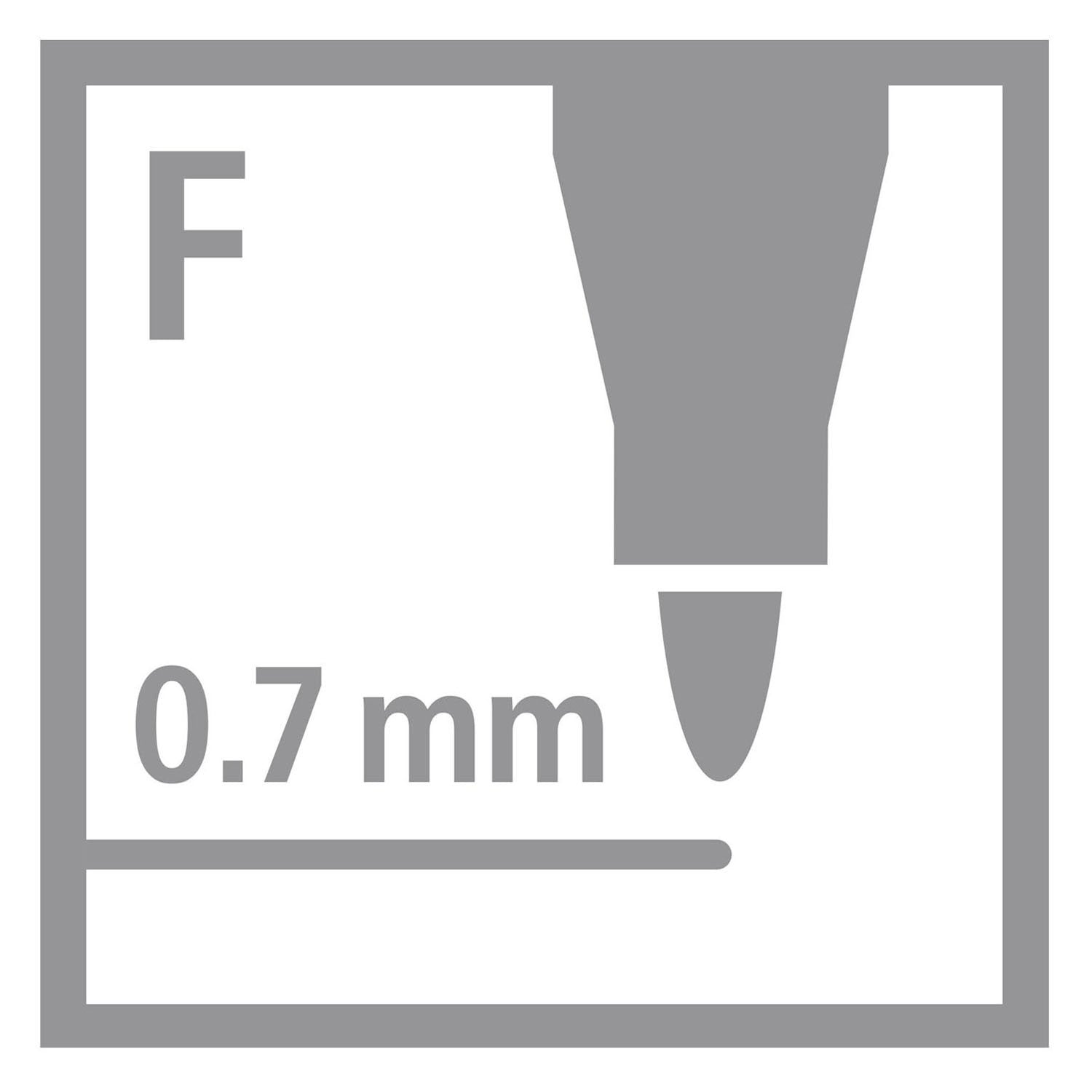 Stabilo trio a-z - viltstift - met ergonomische driekantige gripzone - schoolverpakking met 240 stuks