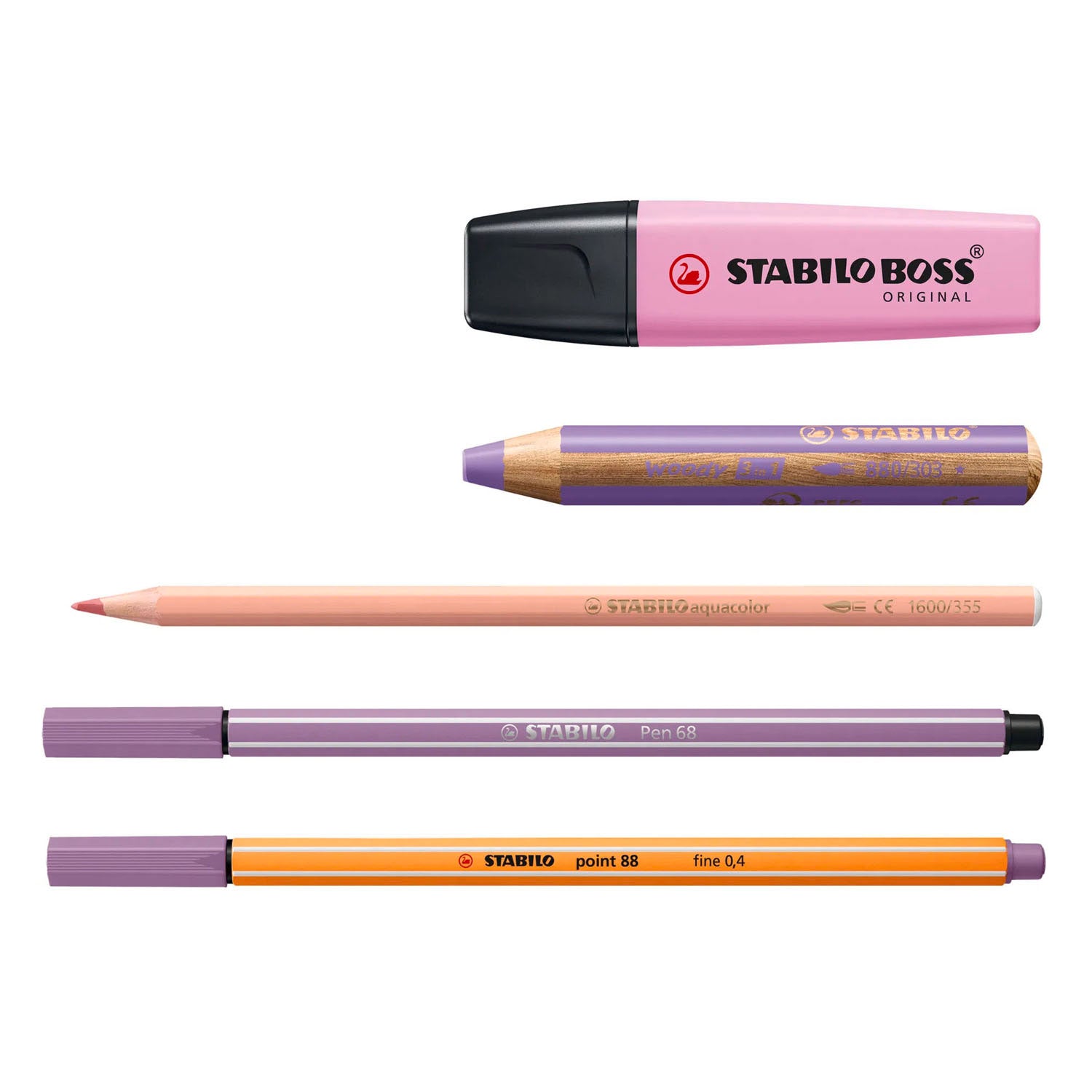 Stabilo arty pastel boss, woody, pen 68, point 88, aquacolor - 50dlg.