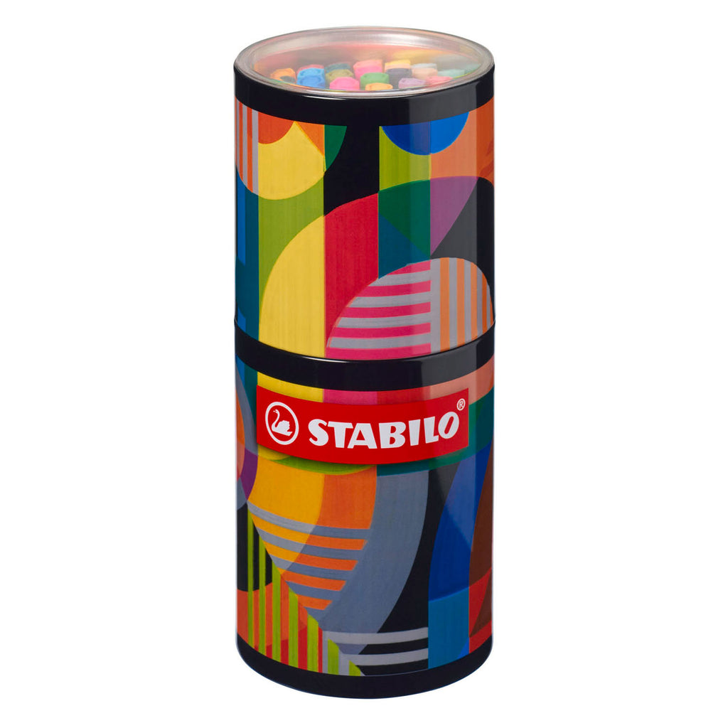 Stabilo point 88 arty fineliners in metalen rond etui - 45dlg.