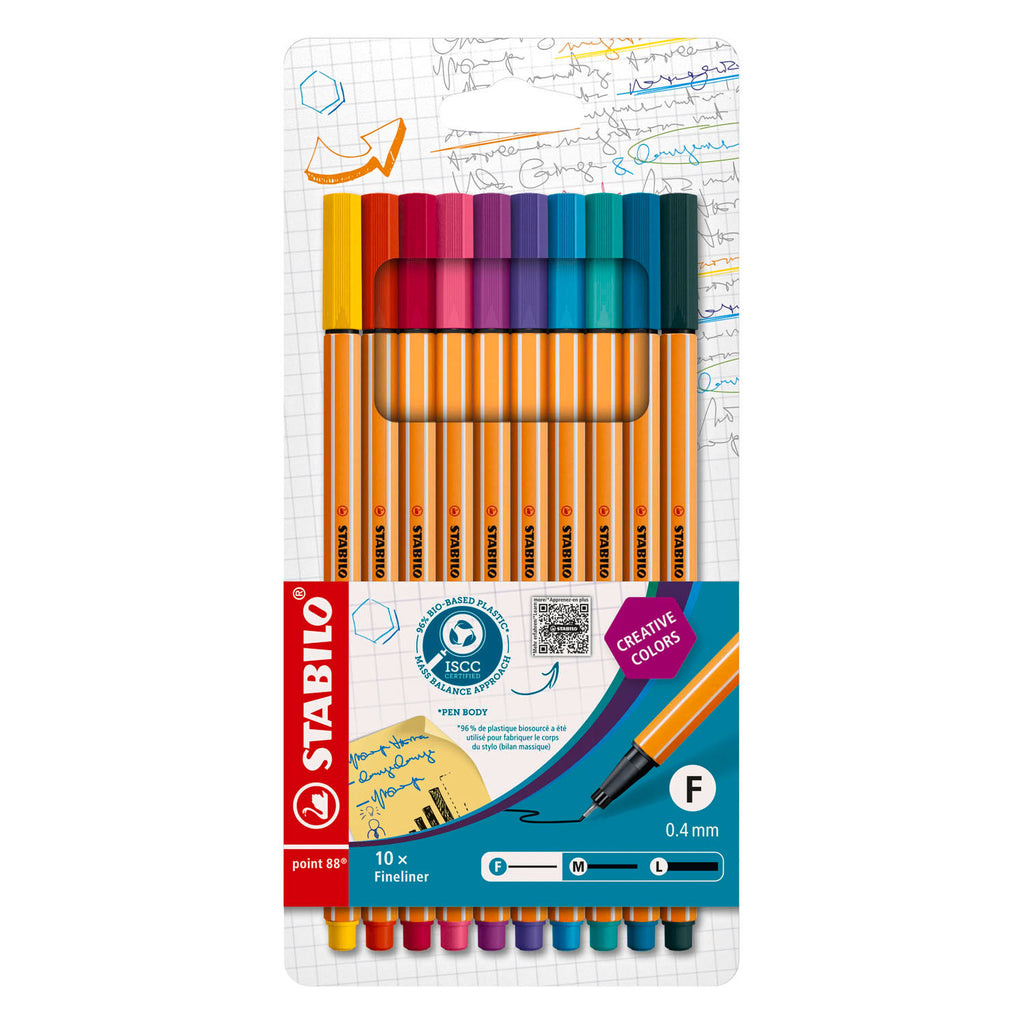 Stabilo point 88 fashion colors fineliners - 10dlg.