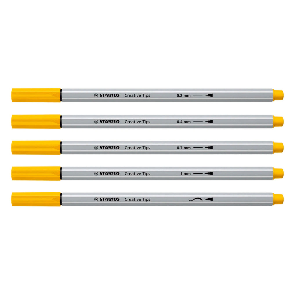 Stabilo creative tips arty pennen in metalen etui - 50dlg.