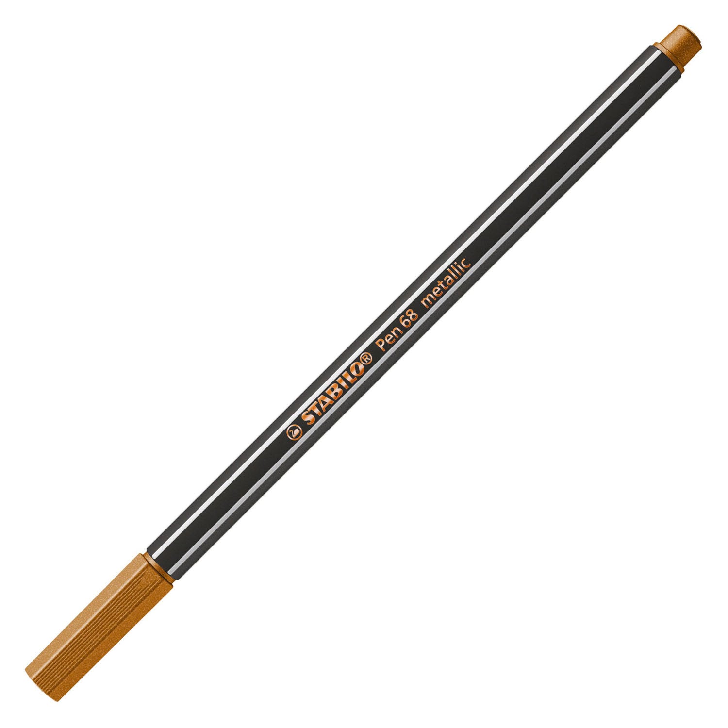 Stabilo pen 68 metallic viltstiften zilver goud koper - 3dlg.
