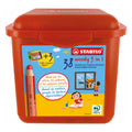Stabilo woody 3in1 multitalent kleurpotloden in kunststof doos - 38dlg. met 3 puntenslijpers