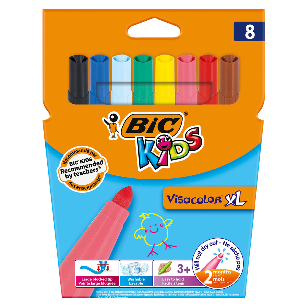 BIC Kids Visacolor XL, 8 Stück.