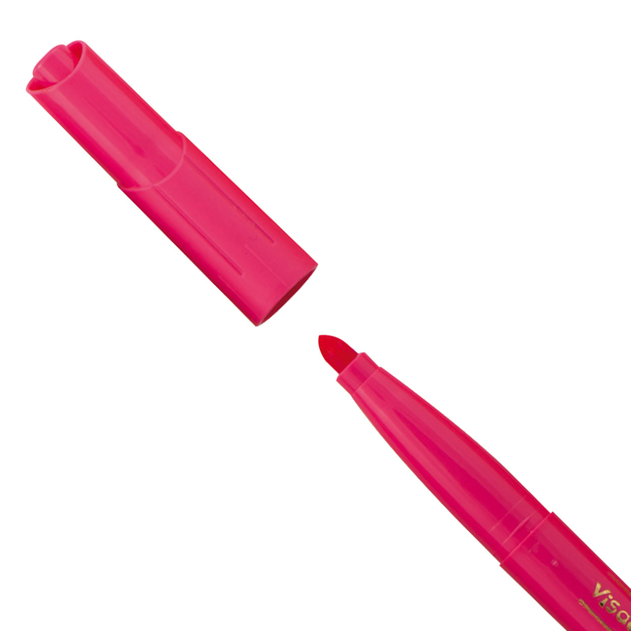 Bic Visa Color Farbmarker, Strichstärke 3 mm, rosa, 12 Stück, 1 Schachtel