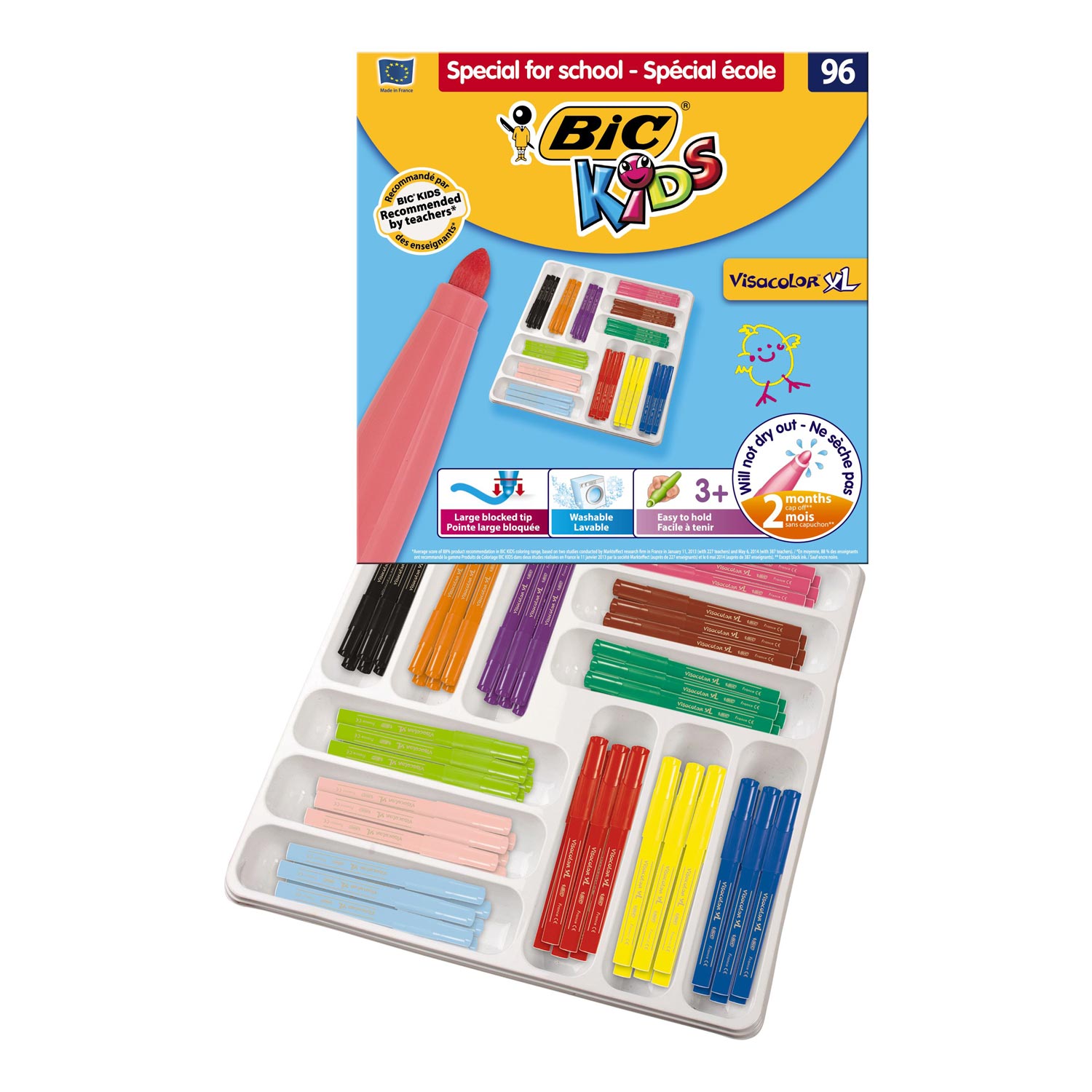 BIC Kids Visacolor XL, 96 Stück.