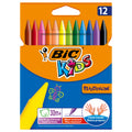 BIC Kids Plastidecor Farbkreide, 12 Stück.