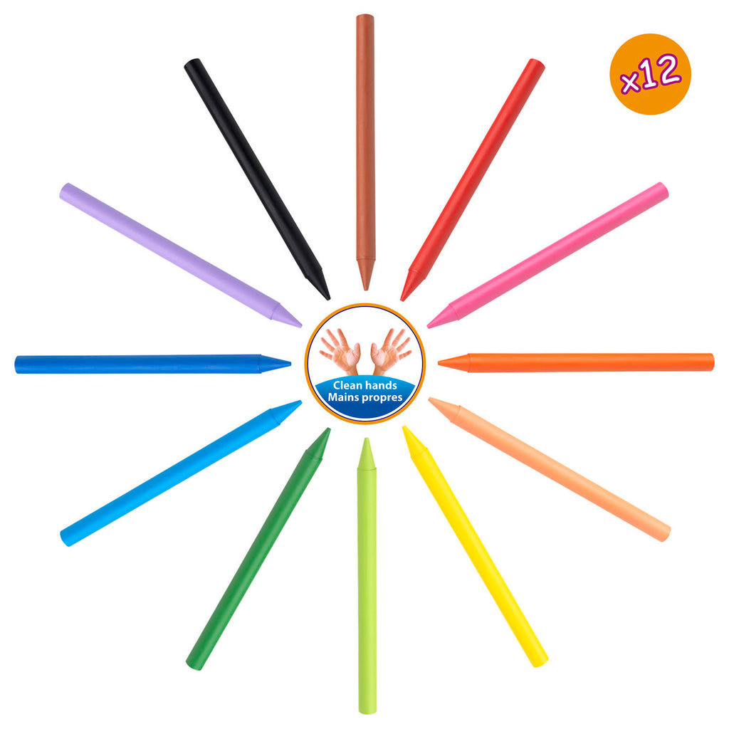 BIC Kids Plastidecor Farbkreide, 12 Stück.