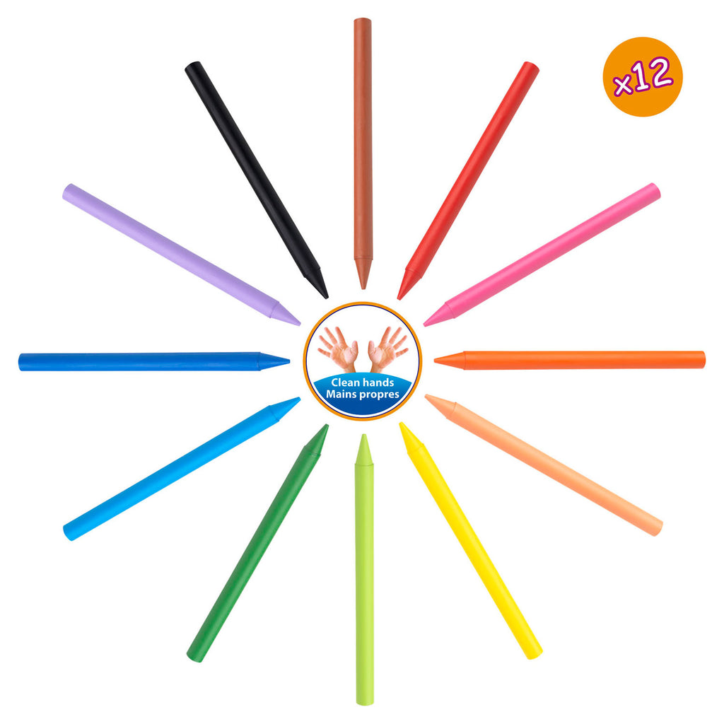 BIC Kids Plastidecor Farbkreide, 18 Stück.