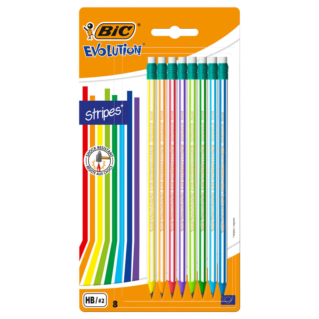 BIC Evolution Stifte mit Gummi, 8St.