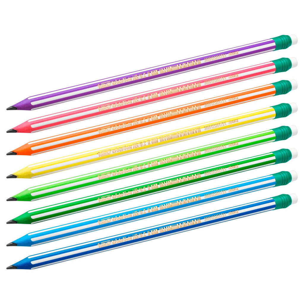 BIC Evolution Stifte mit Gummi, 8St.