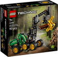 Lego ® technic john deere 1470h houtoogstmachine - werkende klauw en boomstam - modelbouwspeelgoed - 42218