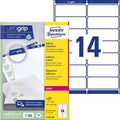 Adresetiketten avery zweckform quickdry wit