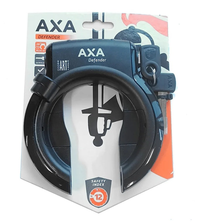 Axa ringslot defender zwart spatb. bev. klapsleutel 63mm safety index 12 art 2** op kaart