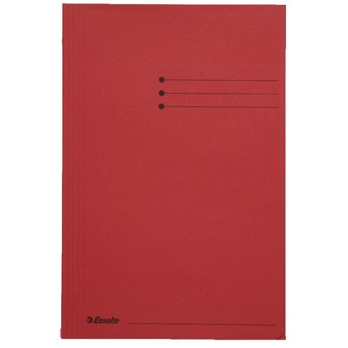 Esselte mappen 3 flappen folio 235x350mm rood