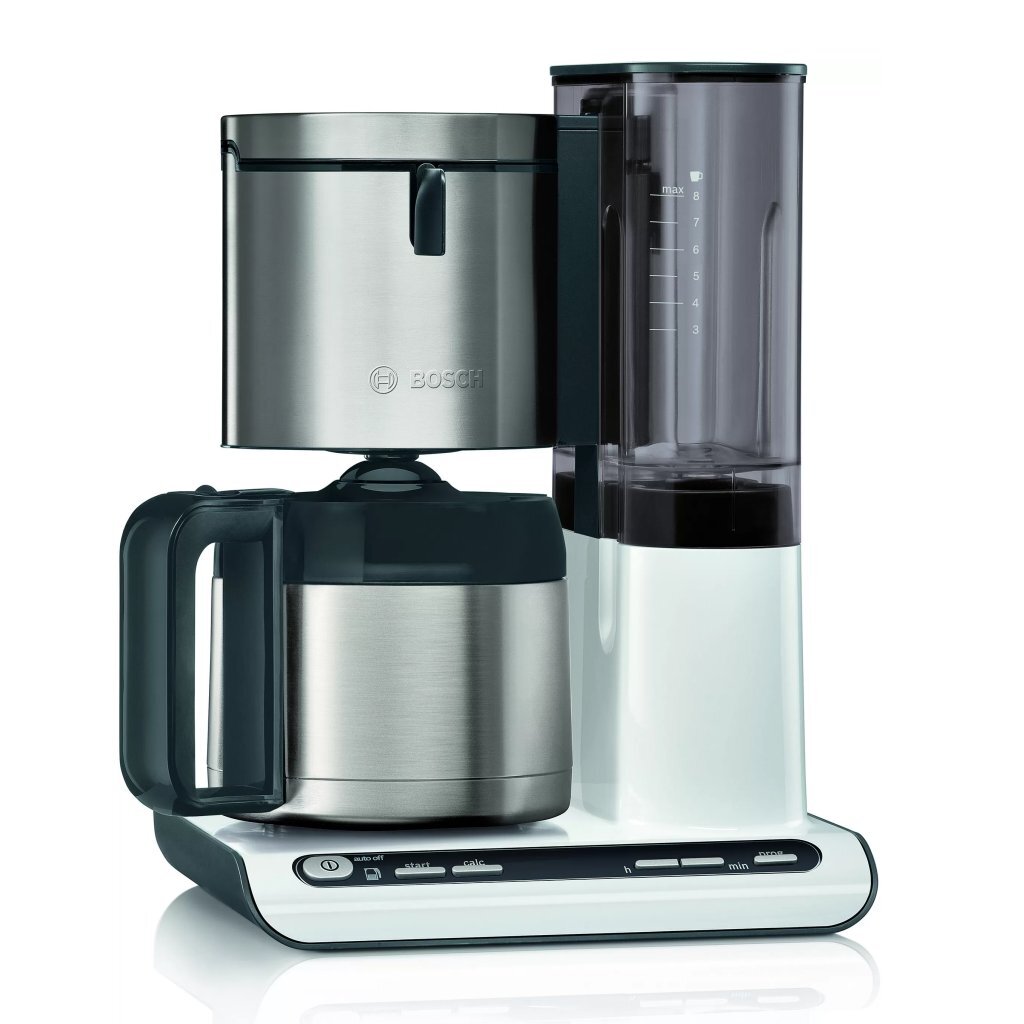 Bosch TKA8A681 Styline Kaffeemaschine, Edelstahl, weiß