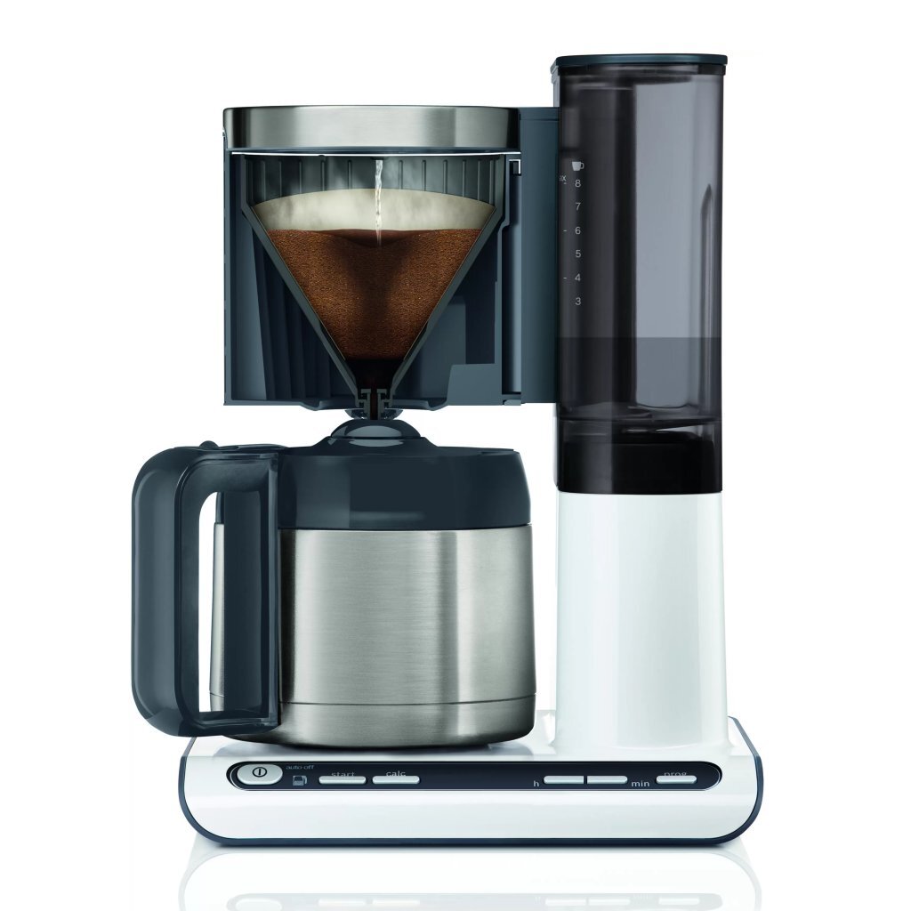 Bosch TKA8A681 Styline Kaffeemaschine, Edelstahl, weiß