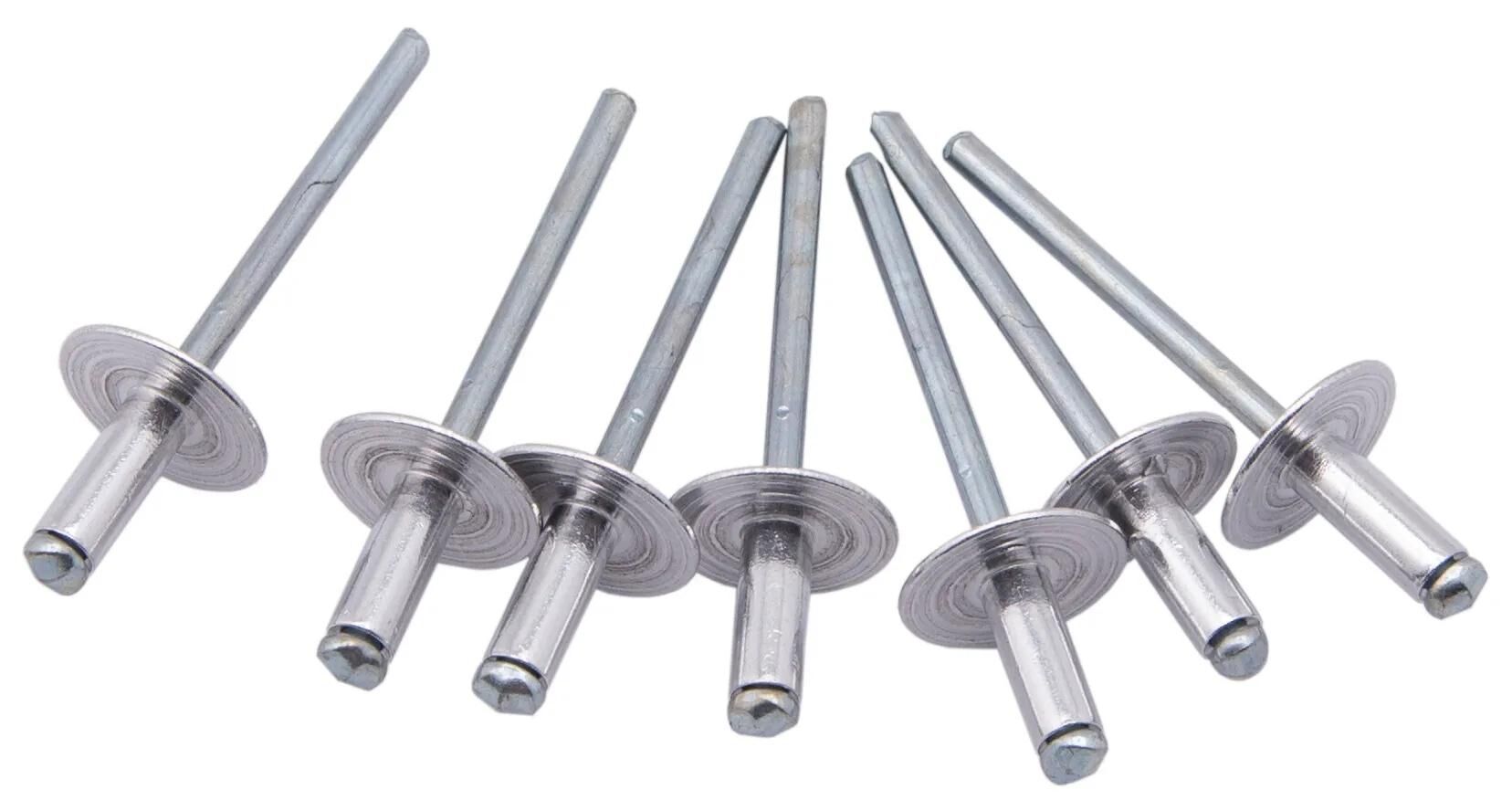 Dresselhaus blindniete blind rivets 4.8 x 12.0mm aluminum steel, flat head