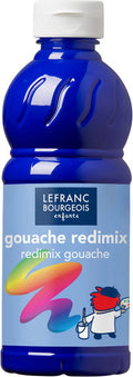 Lefranc bourgeois l b plakkaatverf redimix brilliant blue 500ml