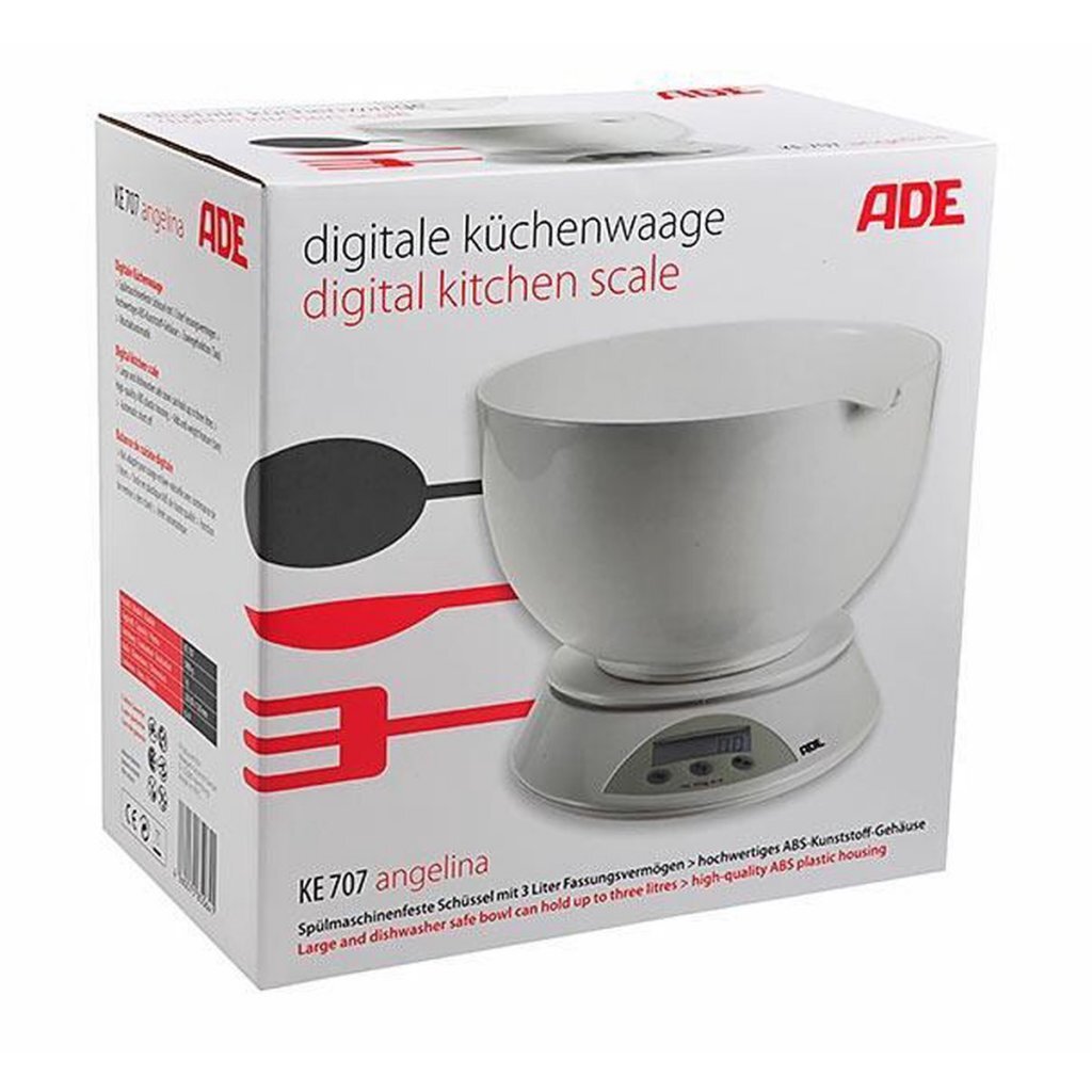 ADE digitale Küchenwaage Angelina White