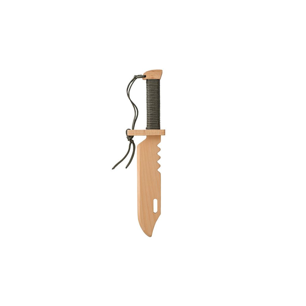 Woodsy houten survival mes. 35,5x8x5 cm